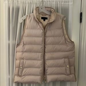 J Crew Women's XL Cream Puffer Vest